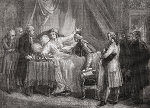 La muerte del Conde de Mirabeau (1749-91) en 1791